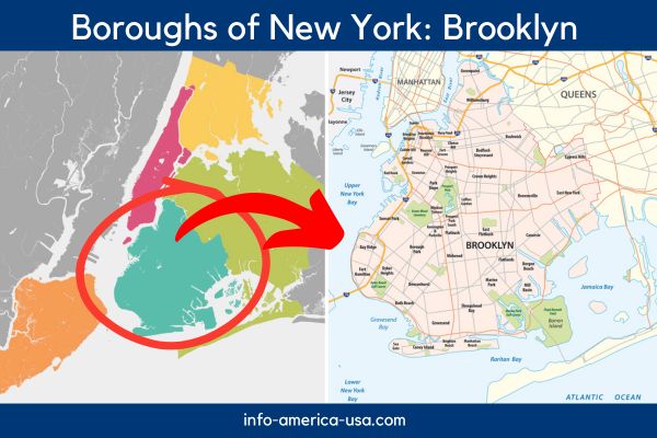 Map of New York and Brooklyn