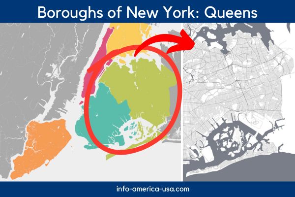 Map Queens New York